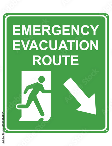 Emergency Evacuation Route Signage