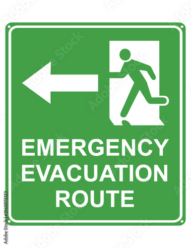 Emergency Evacuation Route Signage