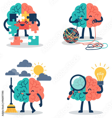Human Brain Character Set for Mental Health and Cognitive Functions