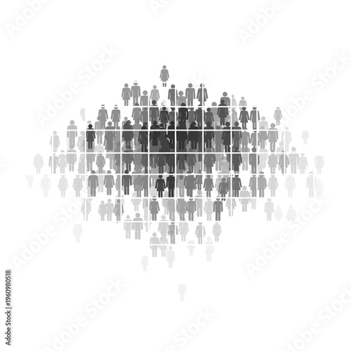 Diverse group of people standing together.