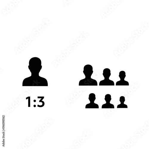 Group of people icons ratio.
