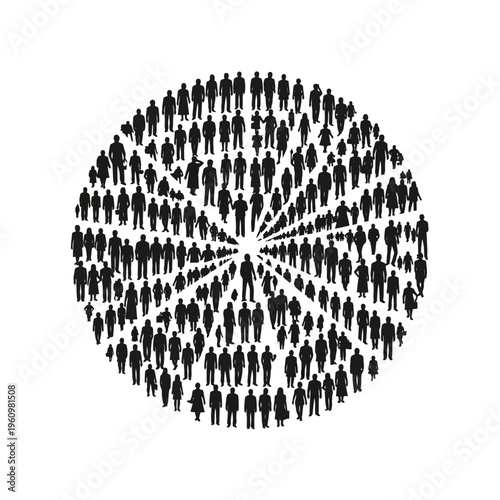 Large group of people standing together.