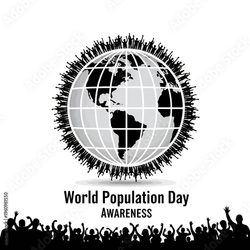 People Celebrating World Population Day.