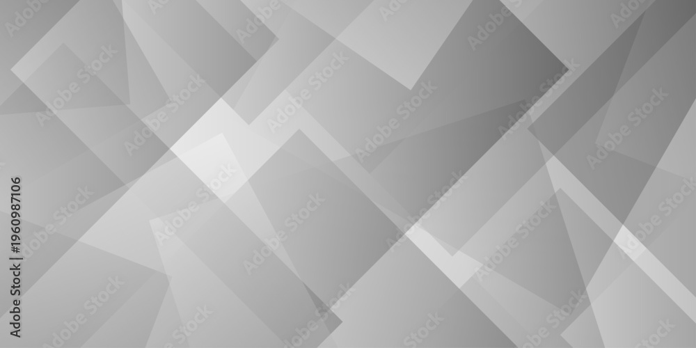 Fototapeta premium White abstract minimal transparent digital layout triangle web square texture background. vector diamond beautiful gradient square business geometric surface rectangle banner web template design.
