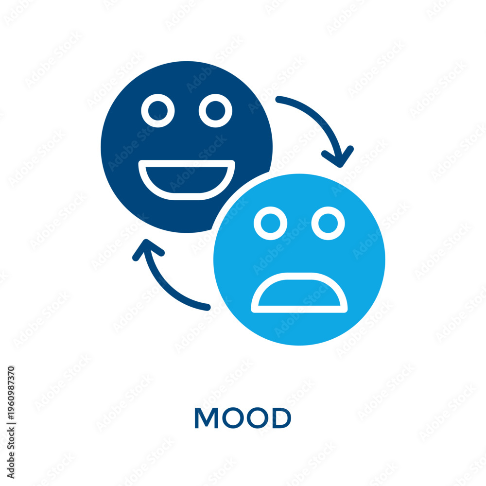 Obraz premium Mood Icon Dual Tone Style. Vector Illustration For Graphic Design