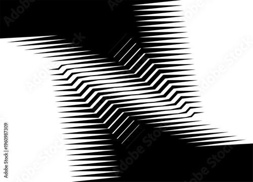 
Abstract black and white vector background of sharp lines. Broken shapes. Pattern for covers, advertising, packaging. Place for text.