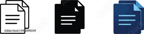 Document Duplication and Management Icons