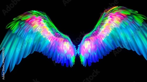 flying angel wings