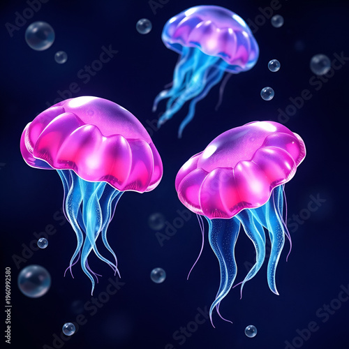 4 cola jellies isolated