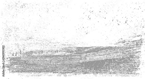 Grungy distressed textured background with scattered gray speckles and horizontal brush strokes grunge