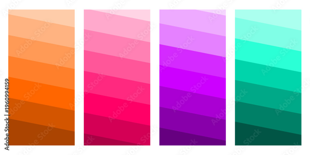 Fototapeta premium Abstract Gradient Background Set Colorful Modern Design Template