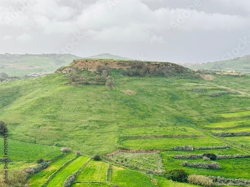 VIew from Victoria old town castle, Gozo, Malta