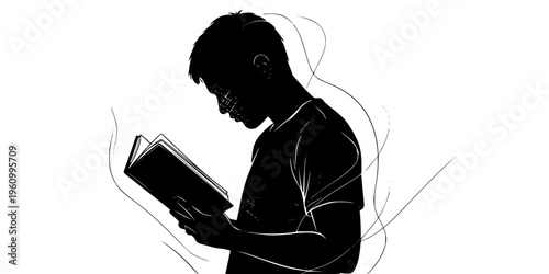 Dramatic Reading Silhouette