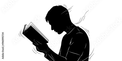 Dramatic Reading Silhouette