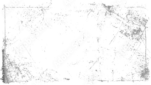 Grungy distressed paper texture with faded handwritten text and scratches grunge background