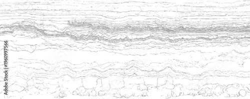 Abstract grey and white layered geological strata texture pattern background