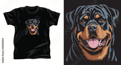 Dog graphic vector T shirt design print.