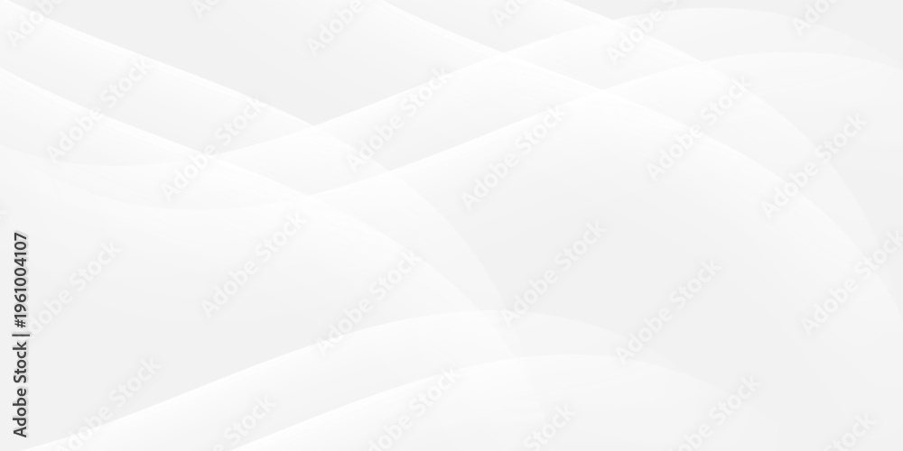 Obraz premium Abstract White and Grey Smooth Wavy Background