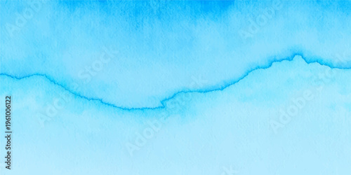 A textured blue grunge paint background features a cold winter ice pattern and watercolor clouds on an old frost surface