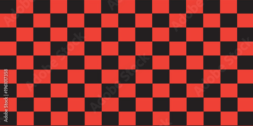 red and black checkered pattern, Checkerboard seamless pattern. modern