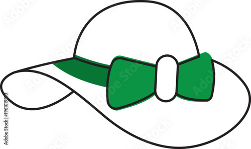 Single Icon Hat with Flat Design