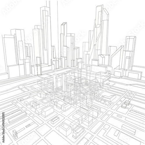 City Buildings and Skyscrapers Architecture.