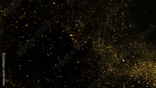 Freeze Motion Shot of Golde...