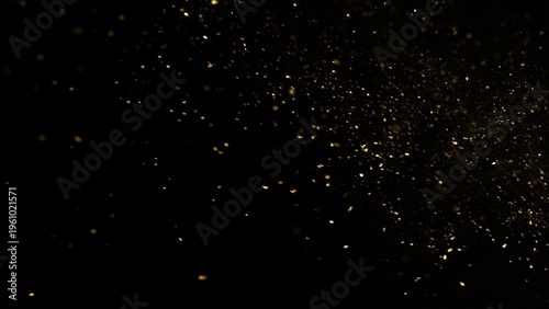 Freeze Motion Shot of Golde...