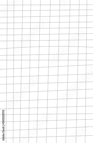 Grid memo pad, loose-leaf paper, notebook background, handwritten distortion