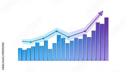 Free Download 3D Business Graph with Upward Trend Arrow Financial Growth Chart Data Analysis Profit Increase Investment Success Economic Development Stock Market Rise Revenue Statistics Corporat - GFXLoad