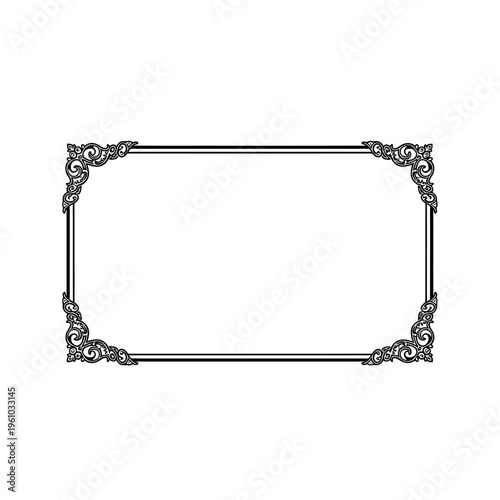 Ornate Decorative Border Frame Design.