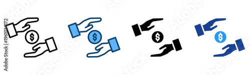 Pay Icon Multiple Style Vector Collection   