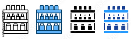 Shelves Icon Multiple Style Vector Collection   
