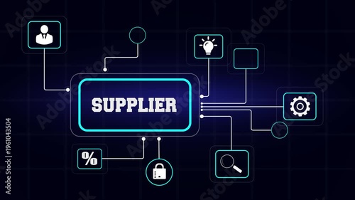Effective supplier relationship management for business growth and operational success displayed with modern digital icons