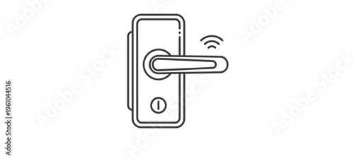 Electronic Door Handle with Keyless Entry.