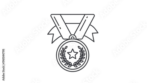 Medal with Star and Laurel Wreath.