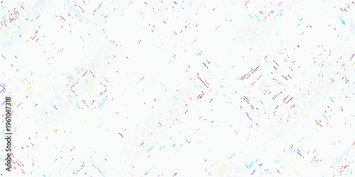 Abstract background with scattered colorful lines and geometric shapes