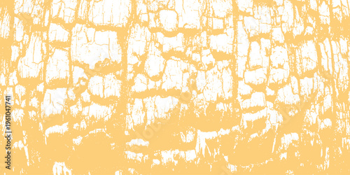 Grunge distressed wall texture: abstract rough surface in yellow-orange for bold and energetic backgrounds with white background