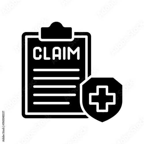 Insurance Claim glyph icon