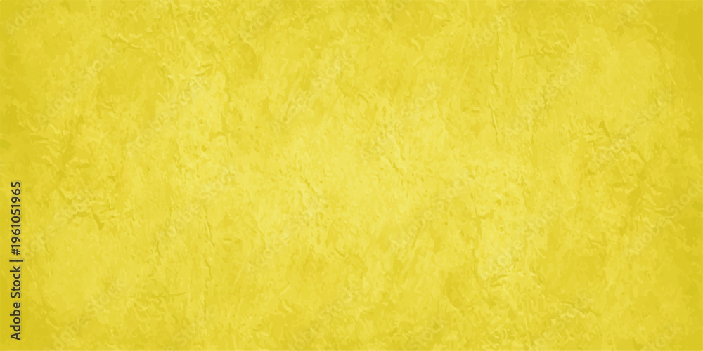Fototapeta premium Vibrant yellow textured background with abstract parchment effect and mottled grunge surface for creative design