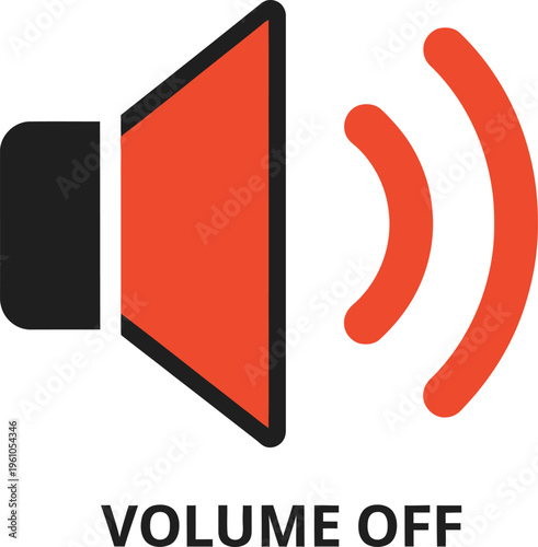 Speaker icon indicates sound is muted or volume is turned off for communication settings.