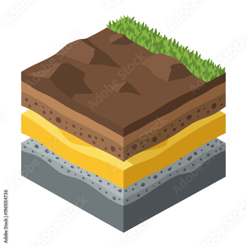 Layers of Soil and Ground Structure.