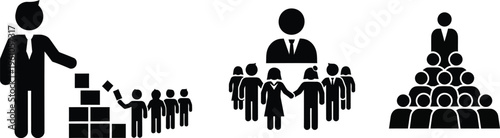 Hierarchical leadership and teamwork dynamics in organizational structures