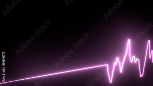 luminous line chart for market trends and volatility in financial business markets, success, analysis, stock prices, trading, business, risk management,  broker, investment, trading, value, ECG, pink