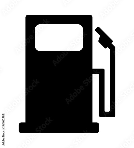 シンプルなガソリンスタンドのアイコンイメージ