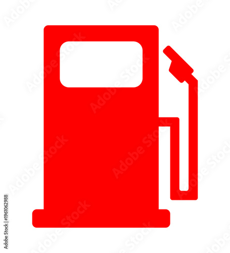 シンプルなガソリンスタンドのアイコンイメージ