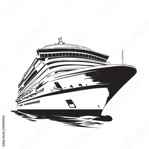 yacht isolated on white background