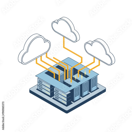 Cloud Computing Servers Data Center Network.