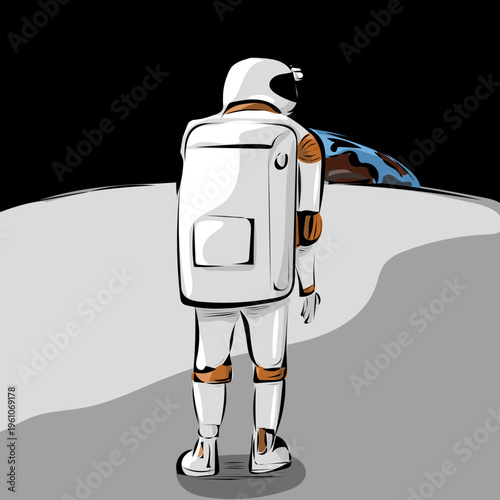 Astronaut auf dem Mond