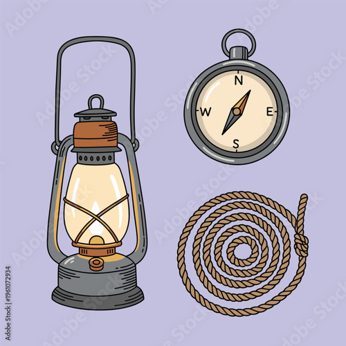 A colorful illustration of a classic lantern on a soft purple background, evoking a sense of warmth and nostalgia.